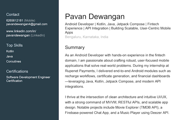 design clean android UI and fix app bugs and crashes